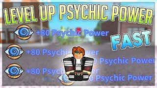 HOW TO LEVEL UP PSYCHIC POWER REALLY FAST IN SUPER POWER TRAINING SIMULATOR!! (FASTEST METHOD)