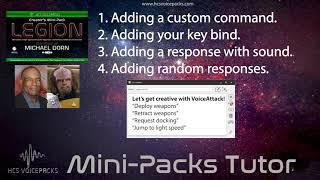 Mini-Packs.  1. Creating your own profile & command set.