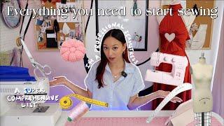 All the sewing supplies you NEED to start sewing in 2025! + (everything I use as a seamstress)