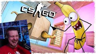 ТРОЛЛЬ БАНАН vs КОТ МАНЬЯК В CS:GO!!! | РЕАКЦИЯ НА Quantum Games