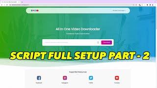 All In One Video Downloader Script Download And Setup 2023 | All in One Video Downloader (Part 2)