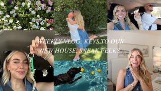 WEEKLY VLOG: KEYS TO OUR NEW HOUSE, SNEAK PEEKS, FAMILY SWIG RUN