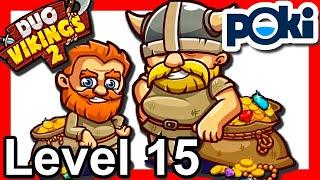 Duo Vikings 2 Level 15 [GAMEPLAY] poki.com