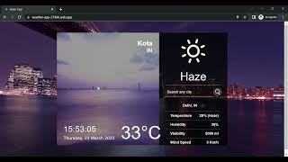 Weather App | React JS | Frontend project