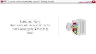[LG Front Load Washer] - LE error code appears on display