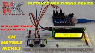 DISTANCE MEASURING DEVICE WITH ULTRASONIC SENSOR AND I2C LCD DISPLAY || DIY || REAL-TIME PROJECT