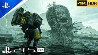 (PS5 PRO) Death Stranding 2 - GIANT BT Boss Fight | Pro Enhanced ULTRA Ralistic Graphics Gameplay