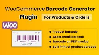 WooCommerce Barcode Generator Plugin -  Generate barcode for products & orders | WordPress