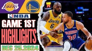 Los Angeles Lakers VS Golden State Warriors Game 1ST Highlights Dec 25,2024 NBA Season 2024-25