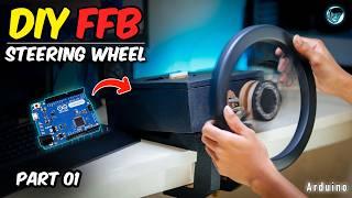 How To Make Force FeedBack Gaming Steering Wheel | Arduino