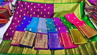 Madina Wholesale Pattu Sarees ₹99/- | Single Saree Delivery Wholesale Price Hyderabad
