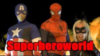 Spiderman & Frozen Elsa vs Joker! w/ Pink Spidergirl Anna & Batman! Superhero Fun in Real Life :)