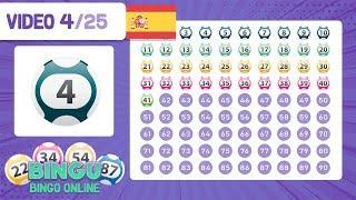 JUEGO BINGO CASERO ONLINE | JUEGA GRATIS EN TU CASA A BINGO 90 | VIDEO 4/25