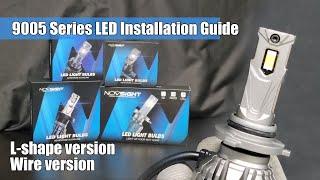 9005 HB3 LED Bulbs installation guide: Novsight 9005 LED headlight