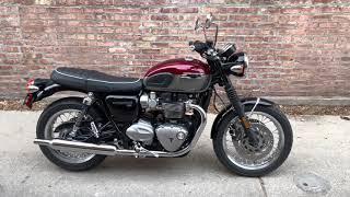 Triumph Bonneville T120 2022 Cordovan Red / Silver Ice