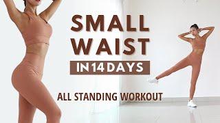 Smaller Waist, Lose Belly Fat in 14 Days - 40MIN Standing Workout