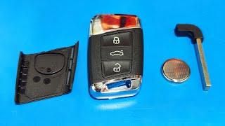 how to change the battery of the key passat b8