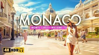 Monte Carlo, MONACO 4K60 HDR - Walking Tour 4K60fps