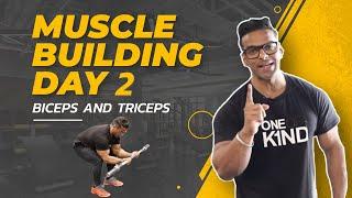 Muscle Building Workout DAY 2 | Biceps workout & Traps workout | Yatinder Singh