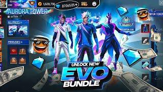 Legendary Aurora Token Tower Event | New Evo Bundle Unlock | FF New Event Today| Free Fire New Event