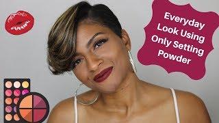 GRWM Quick Everyday Look Only Using Setting Powder.