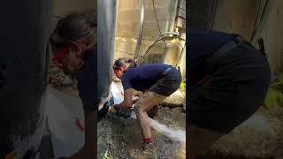 Replacing a valve on a full water tank! 🫣  -   @the_ladyplumber
