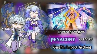 Honkai Star Rail react to Archons || Genshin Impact || Gacha Reaction