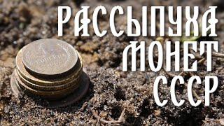 Рассыпуха монет и другие находки с металлоискателем.