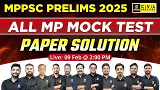 MPPSC Prelims 2025 | All MP Mock Test | Paper Solution | MPPSC Utkarsh