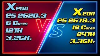 Xeon E5 2620v3 (3200MHz) vs Xeon E5 2678v3 (3300MHz). Unlock Turbo Boost & Undervolting (-100mV)