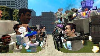 NEW ULTIMATE MECHA TV MAN BOSS VS ALL SKIBIDI TOILET BOSSES In Garry's Mod!