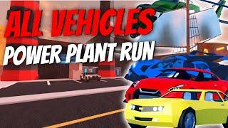 ALL 105 VEHICLES POWER PLANT RUN in Roblox Jailbreak