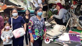 Cambodia Real life People living in Phnom Penh and street shopping, including food markets