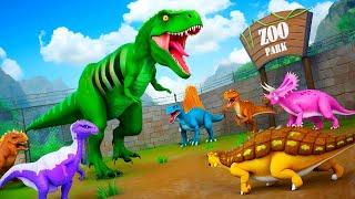 Zombie Dinosaurs vs Jurassic Dinosaurs: Epic Revolt Battle - Who Will Dominate the Clash?