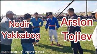 Arslon tojiev & nodir yakkabog  2-tovoq  1 toy  1 quchqor  100$ chiyada kurash 21.03.2023