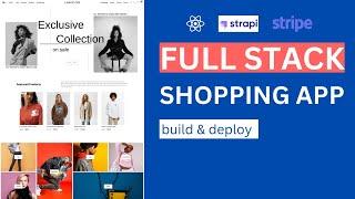 Complete E-Commerce App with React, Strapi, Stripe | Shopping App Tutorial for Beginners