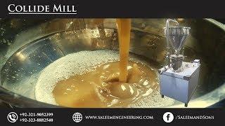 Colloid mill machine / colloid mill working video / paste making machine / peanut butter making