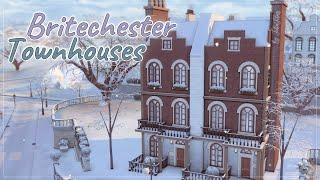 Таунхаусы в Бритчестере│Строительство│Britechester Townhouses│SpeedBuild│NO CC [The Sims 4]