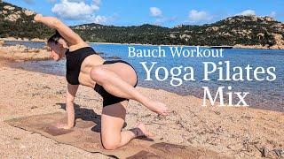 10 Min Yoga Pilates Workout Mix | Bauch fokussiert | Stoffwechsel Booster und Revitalisierend