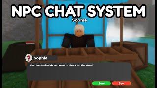 Roblox Studio | NPC Chat System