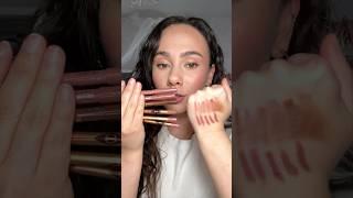 which shade is your fave? Charlotte Tilbury Lip Cheat Contour Duo Lip Swatches