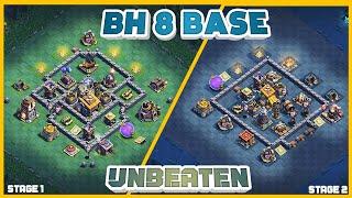 TOP 10 BEST BUILDER HALL 8 BASE  || BH8 BASE WITH LINK || BH8 BASE LAYOUT || BH8 ANTI 3 STAR BASE