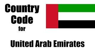 United Arab Emirates Dialing Code - Emirati Country Code - Area Codes in United Arab Emirates