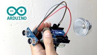 Arduino ultrasonic sensor distance alarm buzzer