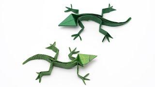 Origami Lizard tutorial (Román Díaz)