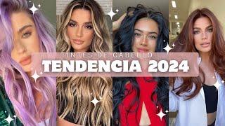 TENDENCIA 2024 COLORES DE CABELLO TINTES DE MODA PARA CABELLO 2024 CABELLOS Y ESTILOS 2024