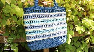 Crochet Beautiful Bag With Raffia Yarn, Paper Yarn