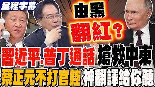 《全程字幕》習近平.普丁通話 搶救中東 蔡正元不打官腔 神翻譯給你聽