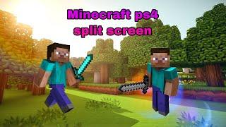 Minecraft split screen ps4 gameplay :starting over: