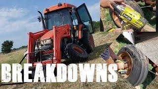 Where our farm money goes? Breakdowns and Tires plus Ryobi 18v 1/2 drive impact review.